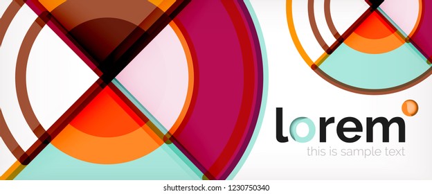 Abstrakter, bunter Vektorhintergrund. Trendy Layout-Vorlage für Geschäfts- oder Technologiepräsentation oder Web-Broschüre, Tapete. Vektorgrafik