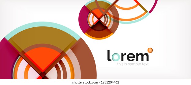 Abstrakter, bunter Vektorhintergrund. Trendy Layout-Vorlage für Geschäfts- oder Technologiepräsentation oder Web-Broschüre, Tapete. Vektorgrafik