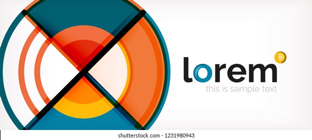 Abstrakter, bunter Vektorhintergrund. Trendy Layout-Vorlage für Geschäfts- oder Technologiepräsentation oder Web-Broschüre, Tapete. Vektorgrafik