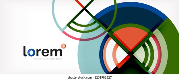 Abstrakter, bunter Vektorhintergrund. Trendy Layout-Vorlage für Geschäfts- oder Technologiepräsentation oder Web-Broschüre, Tapete. Vektorgrafik