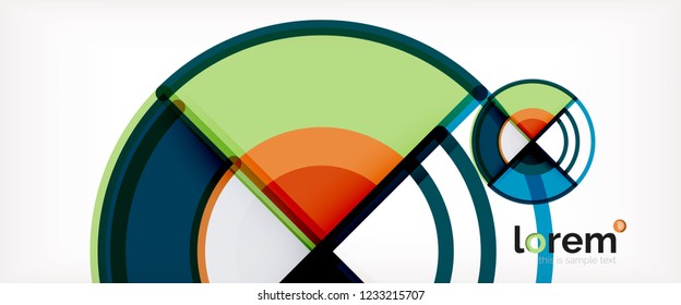 Abstrakter, bunter Vektorhintergrund. Trendy Layout-Vorlage für Geschäfts- oder Technologiepräsentation oder Web-Broschüre, Tapete. Vektorgrafik