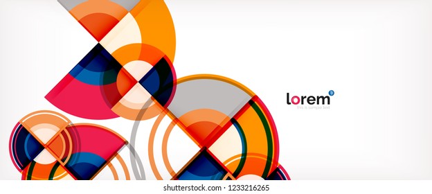 Abstrakter, bunter Vektorhintergrund. Trendy Layout-Vorlage für Geschäfts- oder Technologiepräsentation oder Web-Broschüre, Tapete. Vektorgrafik