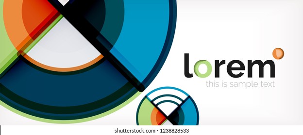 Abstrakter, bunter Vektorhintergrund. Trendy Layout-Vorlage für Geschäfts- oder Technologiepräsentation oder Web-Broschüre, Tapete. Vektorgrafik