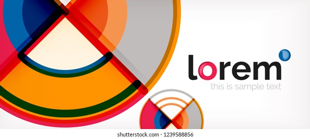 Abstrakter, bunter Vektorhintergrund. Trendy Layout-Vorlage für Geschäfts- oder Technologiepräsentation oder Web-Broschüre, Tapete. Vektorgrafik