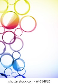 Vector - Abstract colorful circles background.