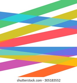 Vector abstract colorful crossed stripes background template