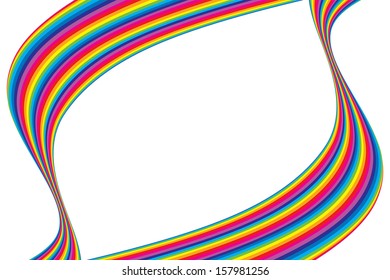 vector abstract colorful curves background