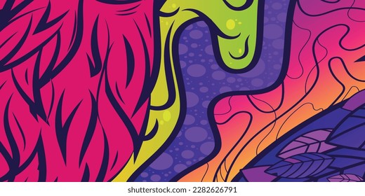 Vector Abstract colorful design graffitti texture pattern ink paint summer texture creative decoration graphic