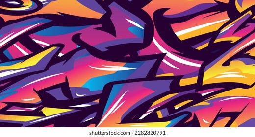 Vector Abstract colorful design graffitti texture pattern ink paint summer texture creative decoration graphic