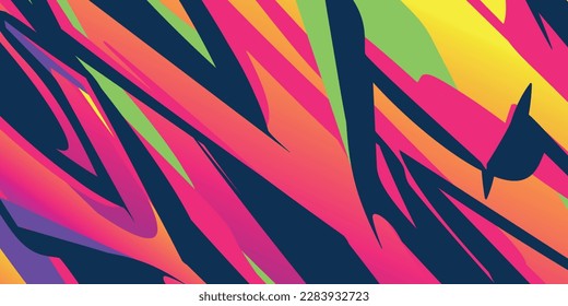 Vector Abstract colorful design graffitti texture pattern ink paint summer texture creative decoration graphic