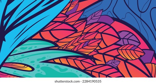 Vector Abstract colorful design graffitti texture pattern ink paint summer texture creative decoration graphic
