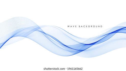 Vector abstract colorful flowing wave lines isolated on white background. Design element for technology, science, modern concept.