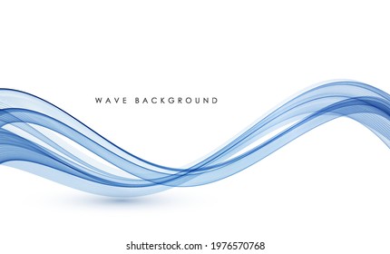 Vector abstract colorful flowing wave lines isolated on white background. Design element for technology, science, modern concept.