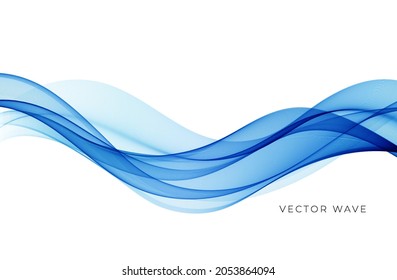 Vector abstract colorful flowing wave lines isolated on white background. Design element for wedding invitation, greeting card