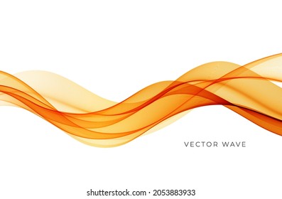 Vector abstract colorful flowing wave lines isolated on white background. Design element for wedding invitation, greeting card