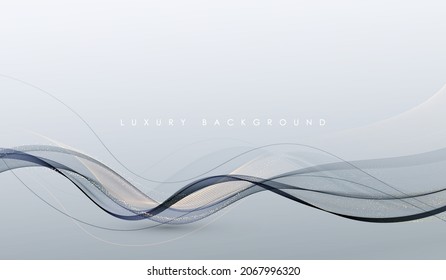 Vector abstract colorful flowing wave lines. Design element for wedding invitation, greeting card