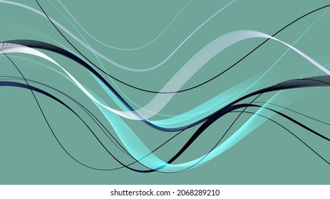 Vector abstract colorful flowing wave lines. Design element for wedding invitation, greeting card