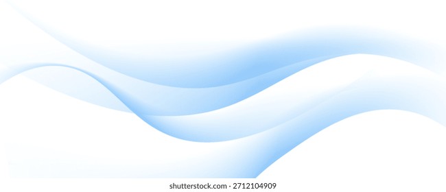 Vector abstract colorful flowing wave lines isolated on white background. Design element for technology, science, modern concept.