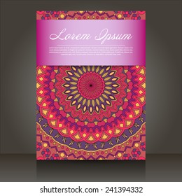 vector abstract colorful flyer