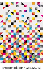 vector abstract colorful geometric area rug