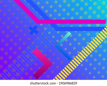 Vector abstract colorful geometric banner, textured background with gradient stripes, presentation template