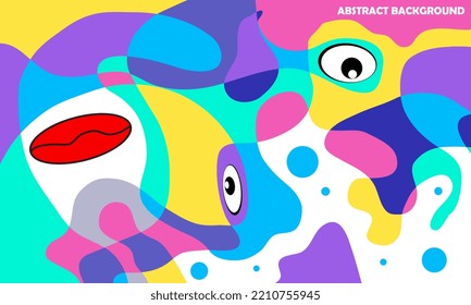 Vector Abstract Colorful Geometric and Curvy pattern background illustration. background for Cover, Poster, and print in Eps 10
