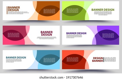 Vector abstract colorful geometric design banner web template