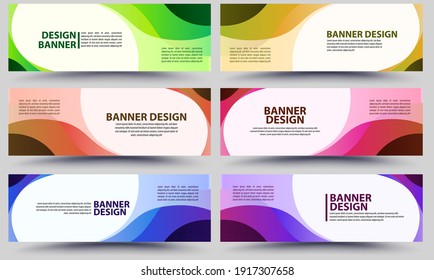 Vector abstract colorful geometric design banner web template