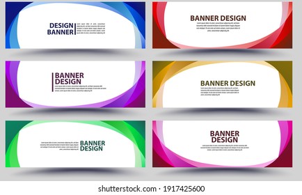 Vector abstract colorful geometric design banners web template