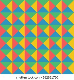 Vector abstract colorful geometric pattern retro and art deco style. Illustration for design background EPS10