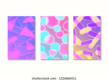 vector abstract colorful geometric shape overlap background collection for brochure banner and publication