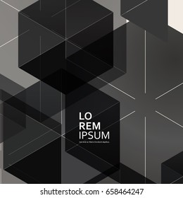 Vector Abstract Colorful Hexagon Concept / Creative Background.