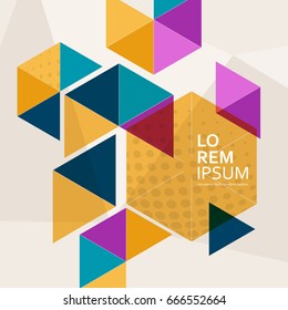 Vector Abstract Colorful Hexagon Concept / Creative Background.