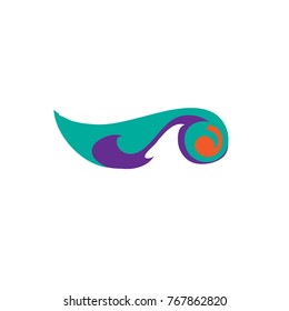 Vector Abstract colorful illustration and logo for culture and fashion