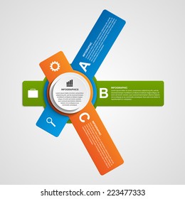 Vector abstract colorful infographic. Design elements.