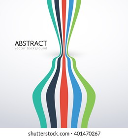 Vector abstract colorful lines background for business. Stripes design