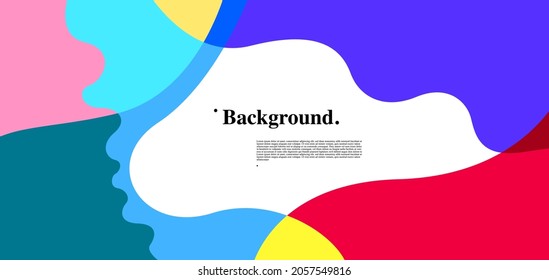 Vector Abstract Colorful Liquid and Curve Background 
