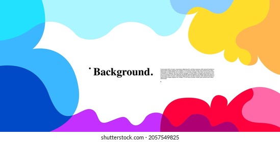 Vector Abstract Colorful Liquid and Curve Background 