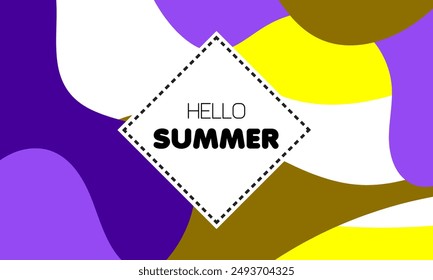Vector abstract Colorful liquid and fluid background for summer collection