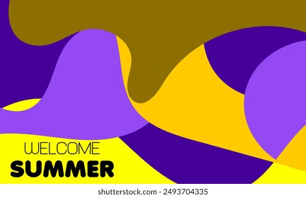 Vector abstract Colorful liquid and fluid background for summer collection
