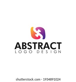 Vector Abstract Colorful Logo Design Template. Creative Abstract Logo Design for Business.