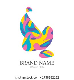 Vector abstract colorful logo design