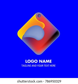 Vector abstract colorful logo Mexican tribal 