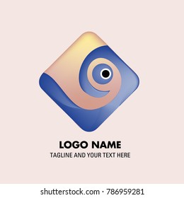 Vector abstract colorful logo Mexican tribal 