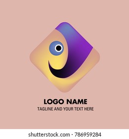 Vector abstract colorful logo Mexican tribal 