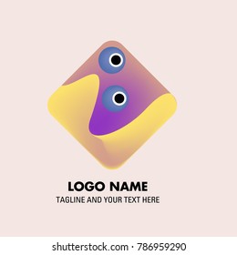 Vector abstract colorful logo Mexican tribal 