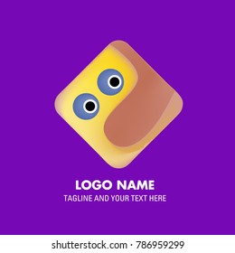 Vector abstract colorful logo Mexican tribal 