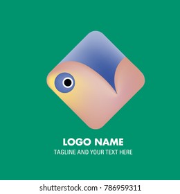Vector abstract colorful logo Mexican tribal 