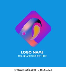 Vector abstract colorful logo Mexican tribal 