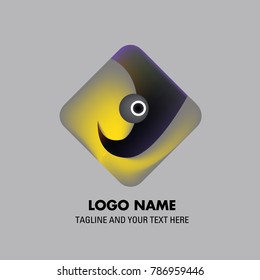 Vector abstract colorful logo Mexican tribal 